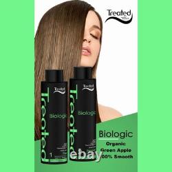 Cheveux traités biologiquement Organic 2x1L Lissage à la Kératine Brésilienne