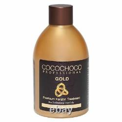 Cocochoco Gold + Kératin Original 2x250ml + Shampooing Gratuit Sulphate 400ml Salon