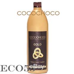 Cocochoco Gold Traitement De Défrisage Des Cheveux À La Kératine Brésilienne 34oz / 1000ml