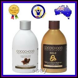 Cocochoco Original + Gold Traitement De Lissage Des Cheveux Kératine Brésilien 250ml