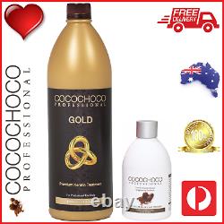 Cocochoco Pro Gold 1000ml + Original 250ml Brésilien Keratin Hair Treatment