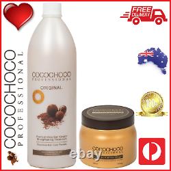 Cocochoco Pro Original Traitement De La Kératine Brésilienne 1000ml + Masque Repair 500ml