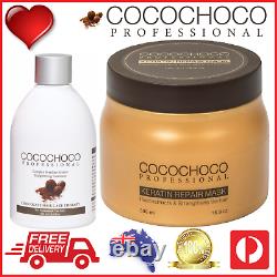 Cocochoco Pro Original Traitement De La Kératine Brésilienne 250ml + Masque Repair 500ml