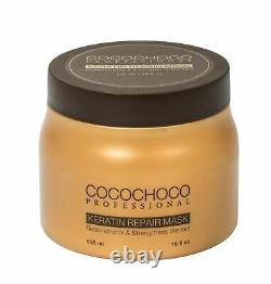 Cocochoco Pro Pure Traitement Des Cheveux Kératines Brésiliens 250ml + Masque Repair 500ml