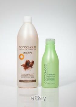 Cocochoco Traitement Brésilien Pour Cheveux À La Kératine 1000 ML + Shampooing Au Sulfate Libre 400 ML