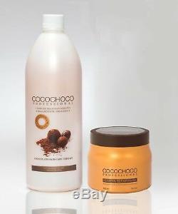 Cocochoco Traitement Brésilien Pour Les Cheveux À La Kératine Brésilienne + Masque De Réparation À La Kératine 500 ML