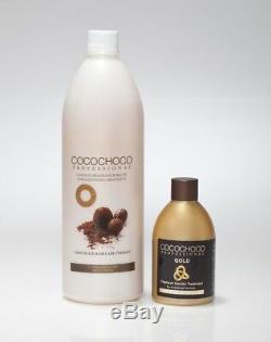 Cocochoco Traitement De Lissage Des Cheveux À La Kératine Brésilienne 1l + Or 250nl