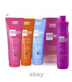 Cronograma Capillaire Fashion Gold 3 masque 1 shampoing Original BRÉSIL
