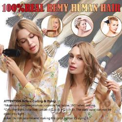 Destaques 200PCS ÉPAIS 100% Remy Extensions de cheveux humains à boucle micro de bague nano