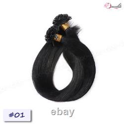 Déstockage Keratin Fusion Nail U Tip 1G Extensions de cheveux humains Remy pré-liées aux États-Unis