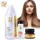 Ensemble Salon De Shampooing Purifiant, Masque Capillaire Sans Rin&ccedil;age Et Traitement Capillaire &agrave; La K&eacute;ratine Br&eacute;silienne