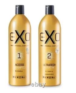 Exo Hair Professional Ultratech Kératine Brésilienne Exoplastie 2 x 1 L / 33,8 fl oz