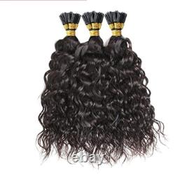 Extension de cheveux humains brésiliens I Tip ondulation souple effet vague d’eau, 100 g
