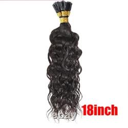 Extension de cheveux humains brésiliens I Tip ondulation souple effet vague d’eau, 100 g