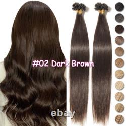 Extensions capillaires en cheveux humains Remy véritables, pointe en U, kératine fusion pré-liée, mèches méchées