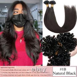 Extensions de Cheveux Humains Remy Pré-Collées U Tip en Colle de Kératine Épaisse Clearance 22