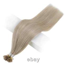 Extensions de cheveux Fusion Hair Keratin Glue Pré-collés U Tip Cheveux Humains Machine Remy