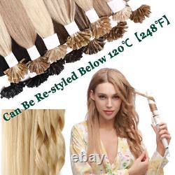 Extensions de cheveux en kératine brésilienne avec des pointes de liaison U, de véritables extensions de cheveux humains Remy.