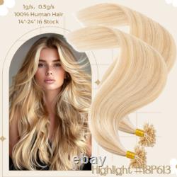 Extensions de cheveux humains 100% Remy 300S U Tip russe pré-collées 8A kératine 1G