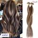 Extensions De Cheveux Humains 100 % Remy Russe De 200 G, Pointes En U En Kératine Pré-collées, Ombré
