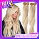 Extensions De Cheveux Humains Remy U Tip En K&eacute;ratine Fusion Pr&eacute;-li&eacute;e, M&eacute;lange Blond, Avec Colle Pour Ongles