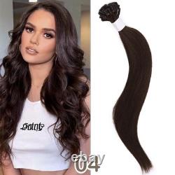 Extensions de cheveux humains Remy à pointes en U en kératine pré-collées, qualité salon de coiffure.