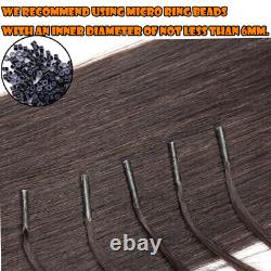 Extensions de cheveux humains Remy avec micro anneaux de kératine pré-liés 300S