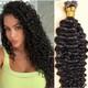 Extensions De Cheveux Humains Remy Boucl&eacute;s L&acirc;ches &agrave; K&eacute;ratine Fusion &agrave; Pointe Plate K Tip 100 G