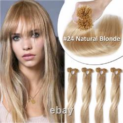 Extensions de cheveux humains Remy pré-collées à la fusion en pointe U 200S U Nail Tip en kératine ÉPAIS