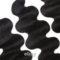 Extensions de cheveux humains à pointe plate en vagues corporelles pré-liées par fusion de kératine 100 pièces