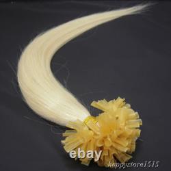 Extensions de cheveux humains brésiliens Remy à fusion de kératine en forme de U pré-collées 16-26