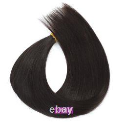 Extensions de cheveux humains en kératine ondulés et bouclés à pointe plate, 100 mèches, 70g