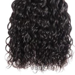 Extensions de cheveux humains pré-attachées en fusion à la kératine, pointe plate, ondulées et humides, 100 pièces