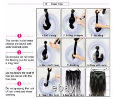Extensions de cheveux humains pré-attachées en fusion à la kératine, pointe plate, ondulées et humides, 100 pièces