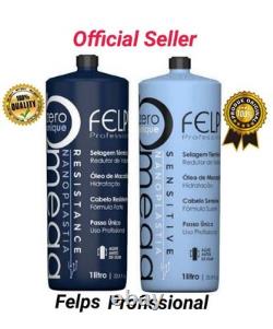 Felps Omega Zero Traitement Sensible et Résistant à la Kératine Brésilienne 2x1L/34 oz