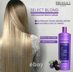 Floractive Keratin Brésilien Prohall Select Blond 1l Traitement De Réduction De Volume