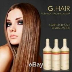 G-cheveux Allemand Progressive Brosse 3x1liter Kératine Brésilienne