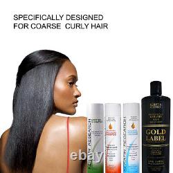 Gold Keratin Traitement Des Cheveux 4pc XL Kit Spécifiquement Pour Les Cheveux Africains USA