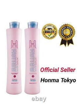 Honma Tokyo Brush Kit Progressif 2x1l Step 1/2 33.8 Oz Cheveux Droits Et Doublés
