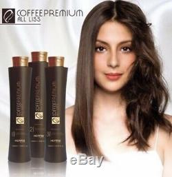 Honma Tokyo Premium Coffee Lissage Brésilien Traitement Des Cheveux 3x 1 L Lisseur