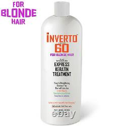 Inverto 60 Pour Le Traitement Des Cheveux De Kératine Brésilienne Blondes 1000ml Sans Formaldéhyde