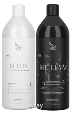 KIT DE TRAITEMENT CAPILLAIRE À LA KÉRATINE BRÉSILIENNE ZAP ME 2 X 1000ml 35oz