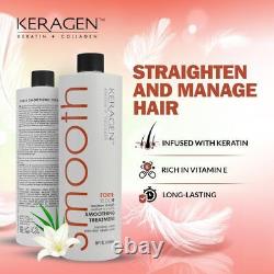 Keragen Brésilien Lissage Traitement Capillaire à la Kératine Système Smoothing Sans Sulfates