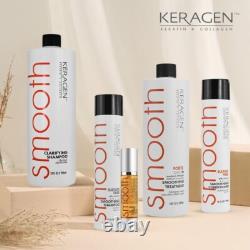 Keragen Traitement Capillaire à la Kératine Brésilienne Crème Lissante Premium, Kit Combo