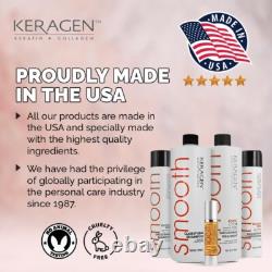 Keragen Traitement Capillaire à la Kératine Brésilienne Crème Lissante Premium, Sans Sulfate-F