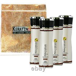 Keratin Cure Meilleur Traitement Fort Chocolat V2 5oz 5 Pc Kit De Redressage Des Cheveux