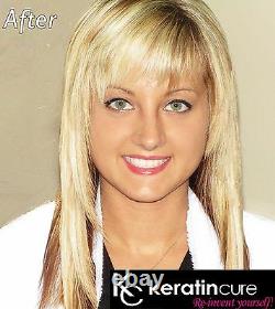 Keratin Cure Traitement Des Cheveux Or Et Miel V2 4pc Kit Frizzy Curly African 10 Oz