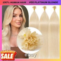 Kératine 1G Extensions de cheveux humains brésiliens Remy pré-liées en U pointe - DESTOCKAGE