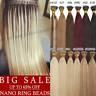 Kératine Nano Ring Tip Real Remy Human Hair Extensions Micro Beads Easy Link 1g/s