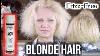 Kératine Traitement À La Maison Sur Blonde Cheveux Lisses Frisottis Cheveux Tutorial